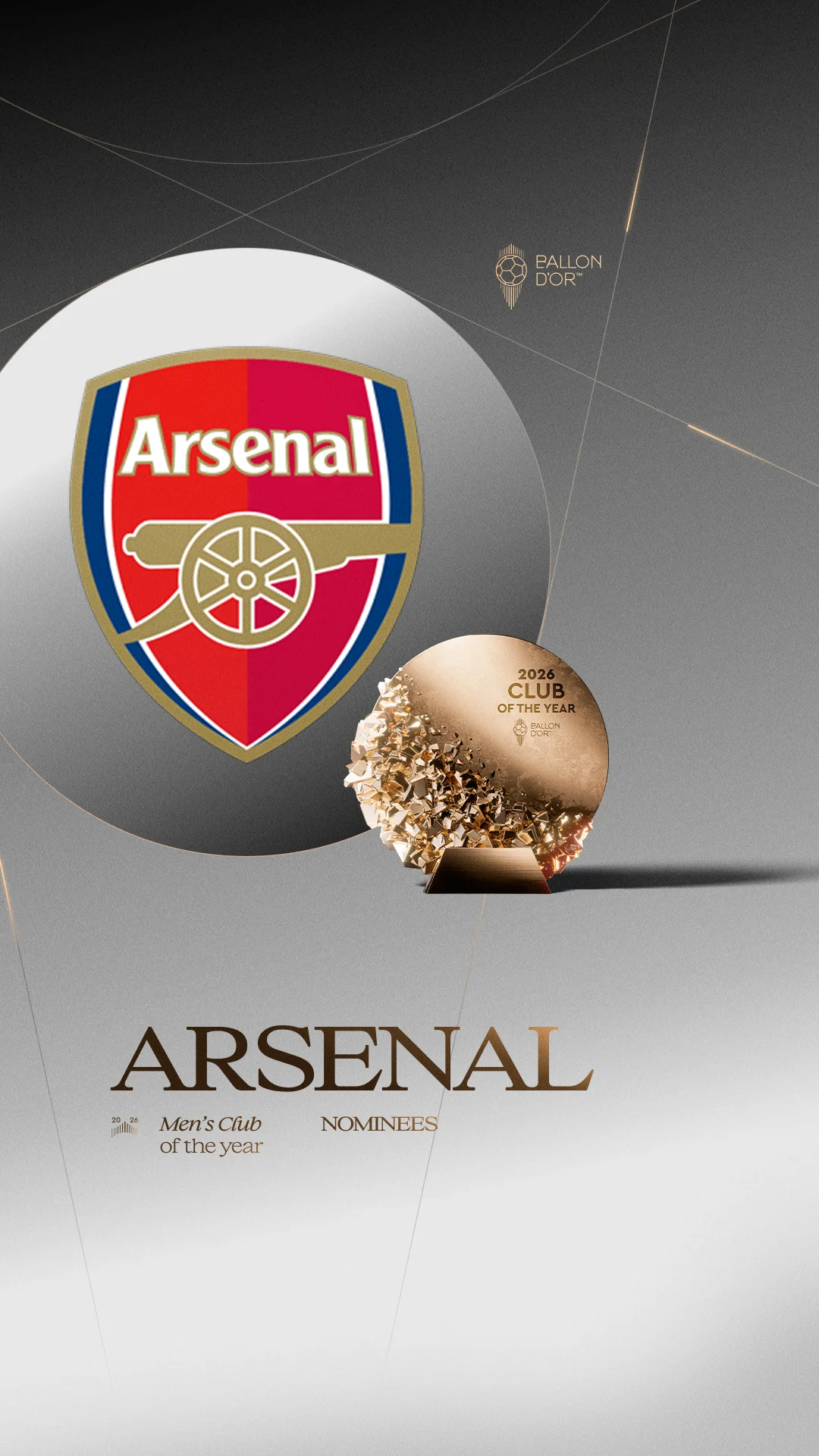 Arsenal, Men's Club of the Year 2026 nominee