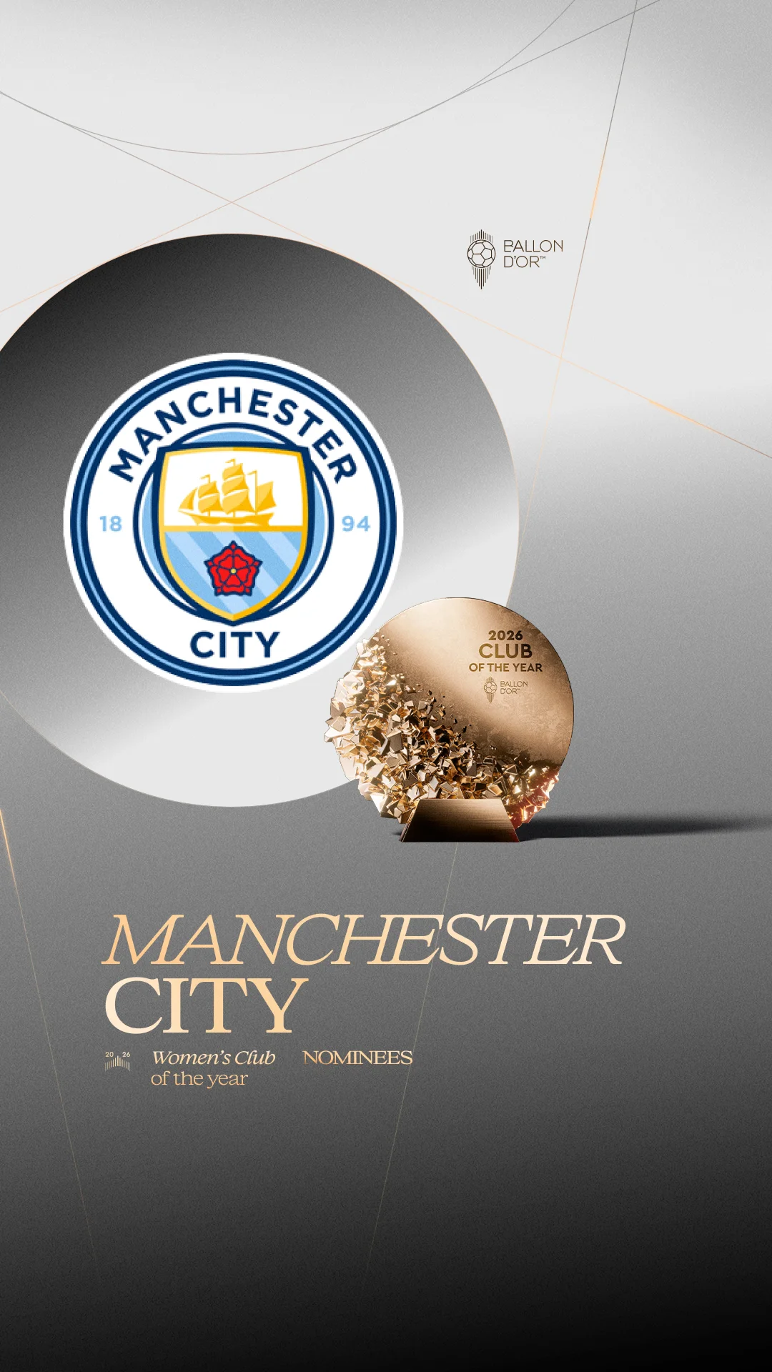 Manchester City, Women's Club of the Year 2026 nominee